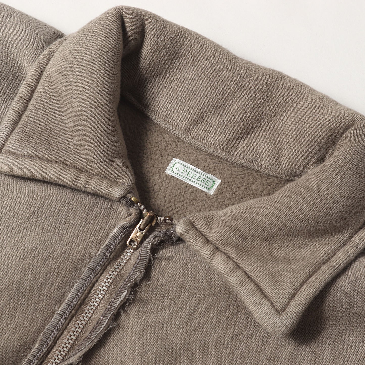 25AW × BIOTOP 別注 ヴィンテージ加工 ハーフジップ スウェット トレーナー (A.PRESSE for BIOTOP Vintage Half Zip Sweat)
