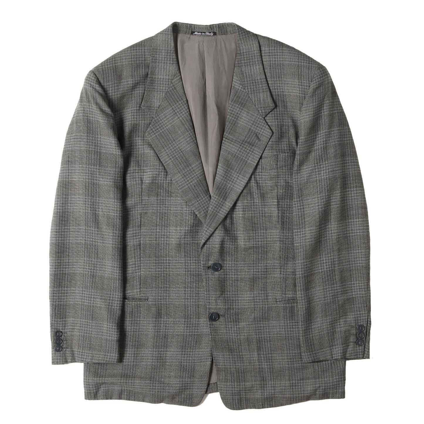 90s チェック 2B テーラード ジャケット / LE COLLEZIONI