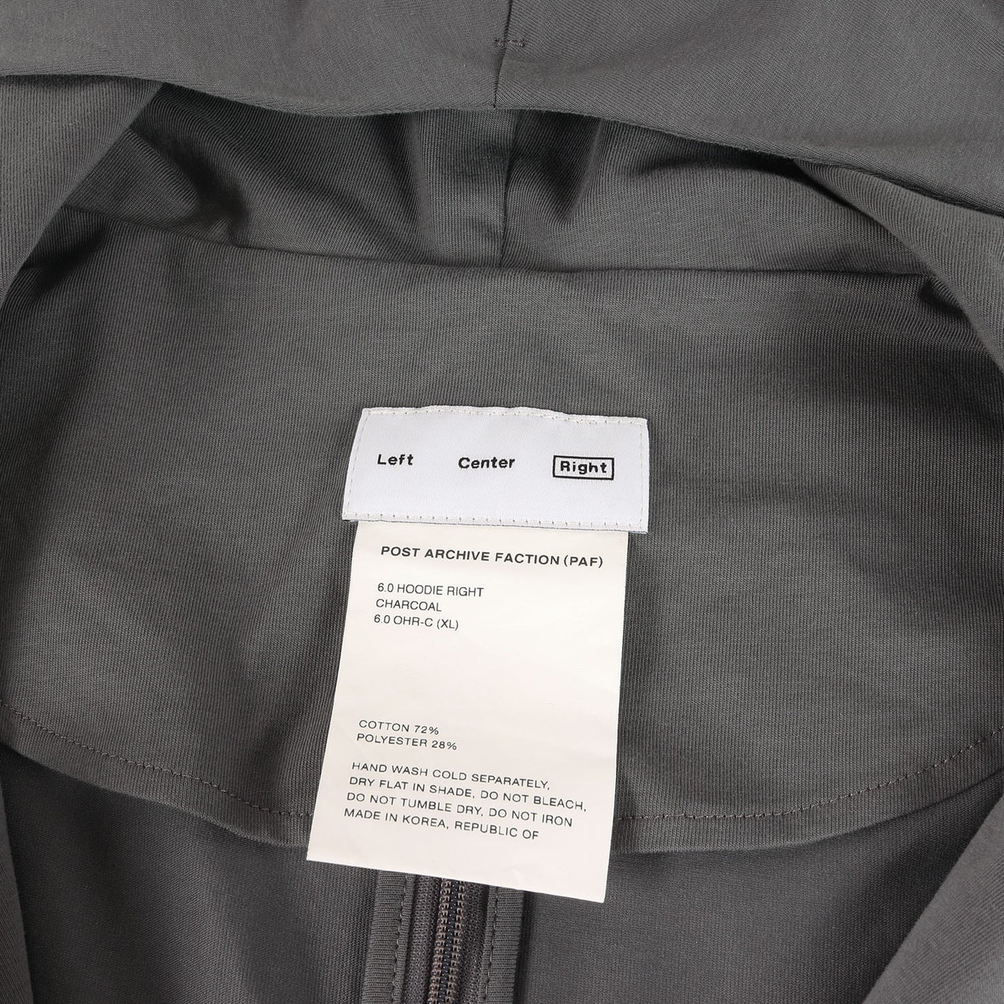 24SS ストレッチコットン ジップ パーカー (6.0 HOODIE RIGHT)