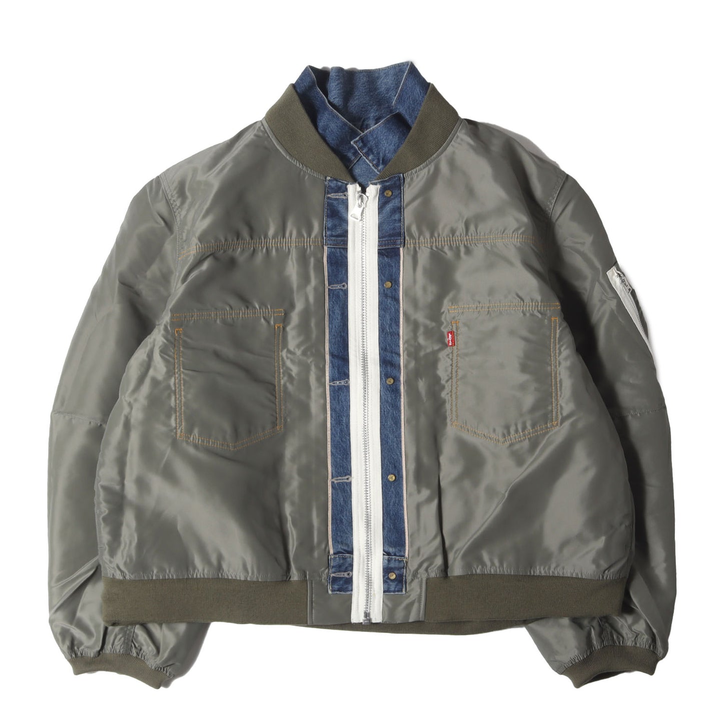 25SS × Levis リバーシブル デニム ナイロン ツイル ブルゾン (Denim × Nylon Twill Reversible Blouson)