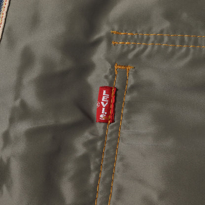 25SS × Levis リバーシブル デニム ナイロン ツイル ブルゾン (Denim × Nylon Twill Reversible Blouson)