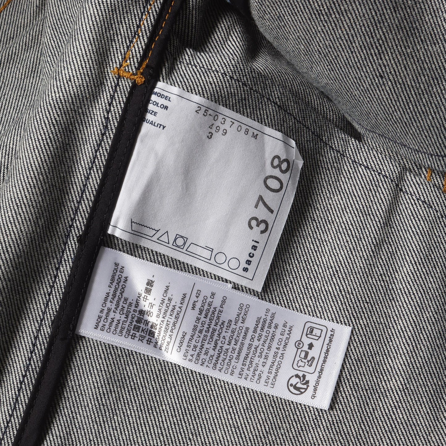 25SS × Levi's ドッキング デニム ジャケット