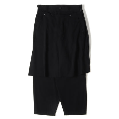 2WAY スカート サイドジップ ギャバ サルエル パンツ / POUR HOMME