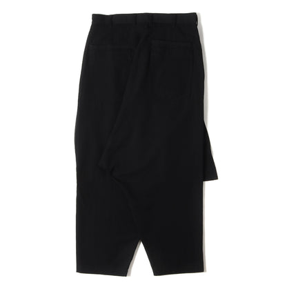 2WAY スカート サイドジップ ギャバ サルエル パンツ / POUR HOMME