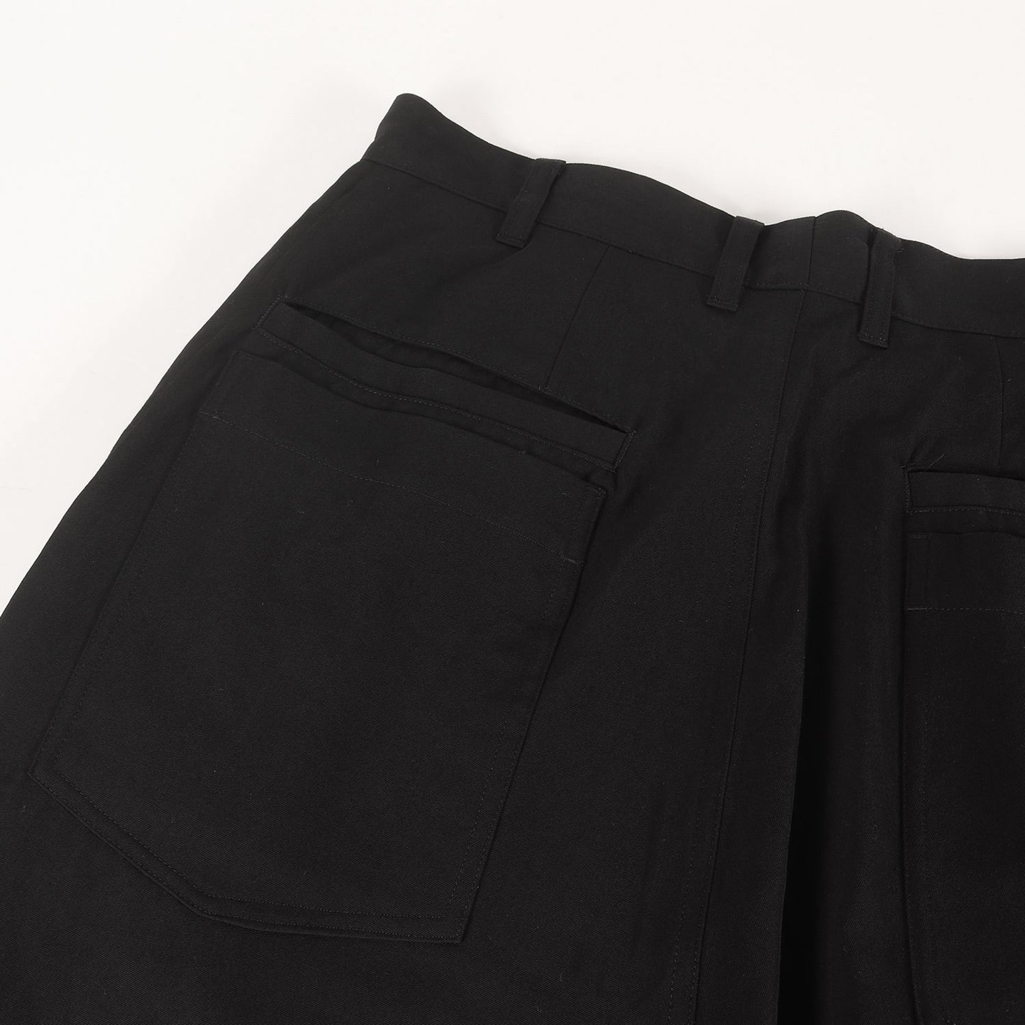 2WAY スカート サイドジップ ギャバ サルエル パンツ / POUR HOMME