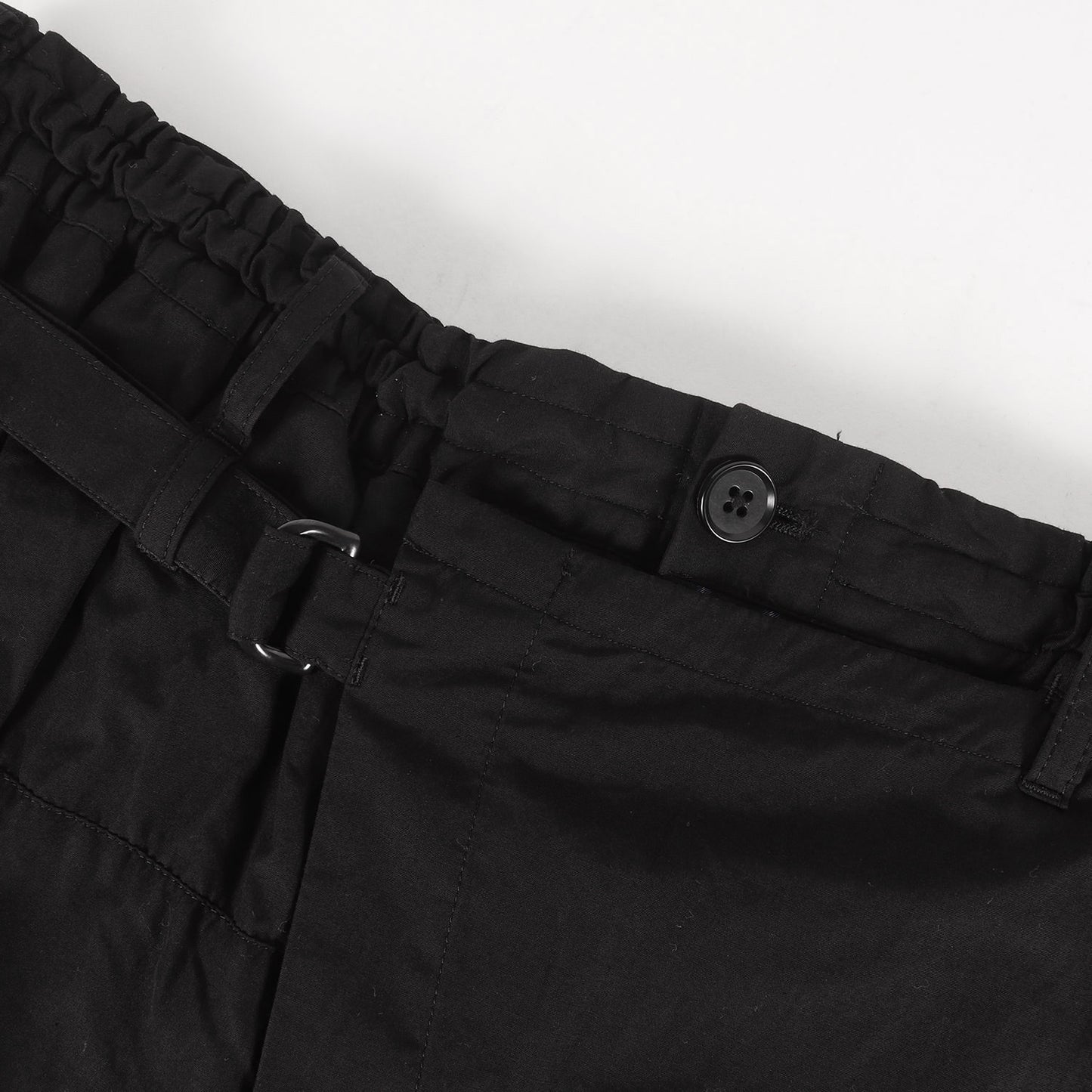 ストライプキュプラ イージー クロップド ラップパンツ / POUR HOMME