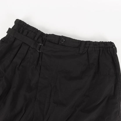 ストライプキュプラ イージー クロップド ラップパンツ / POUR HOMME