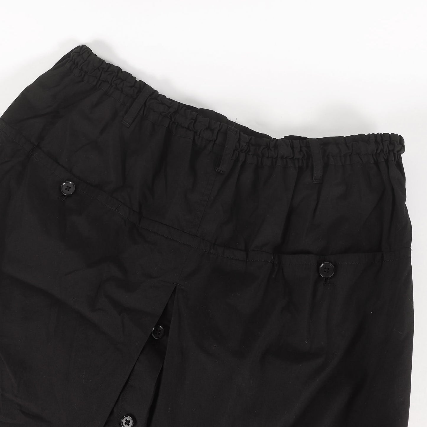 ストライプキュプラ イージー クロップド ラップパンツ / POUR HOMME