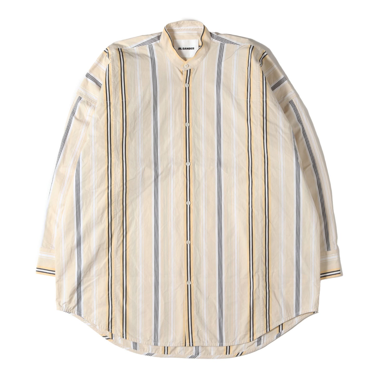 マルチストライプ マンダリン シャツ