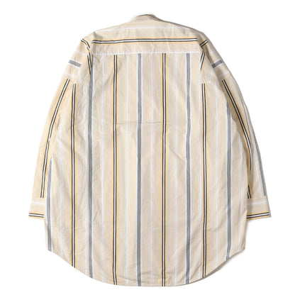 マルチストライプ マンダリン シャツ