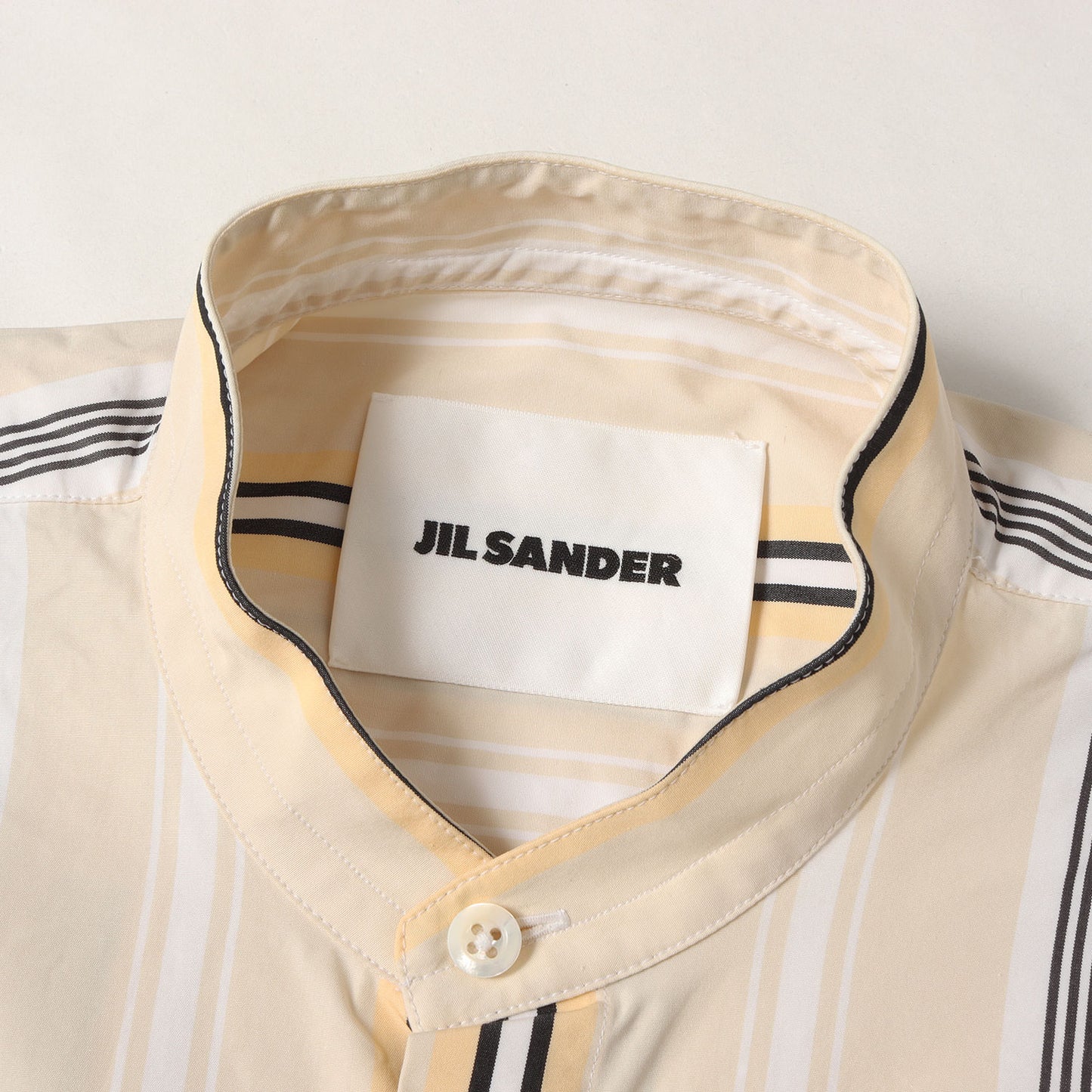 マルチストライプ マンダリン シャツ