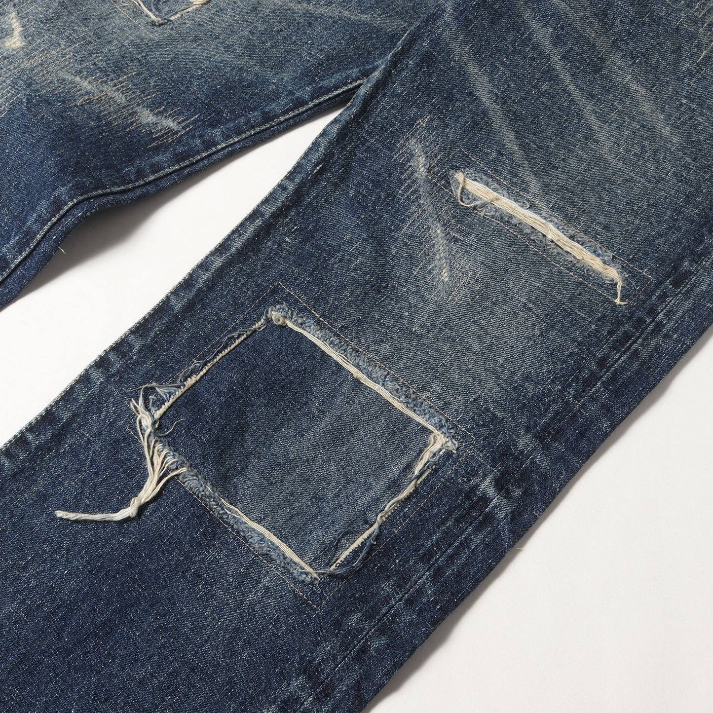 24AW × New Manual ヴィンテージ加工 デニム パンツ (W-NAME PANTS)