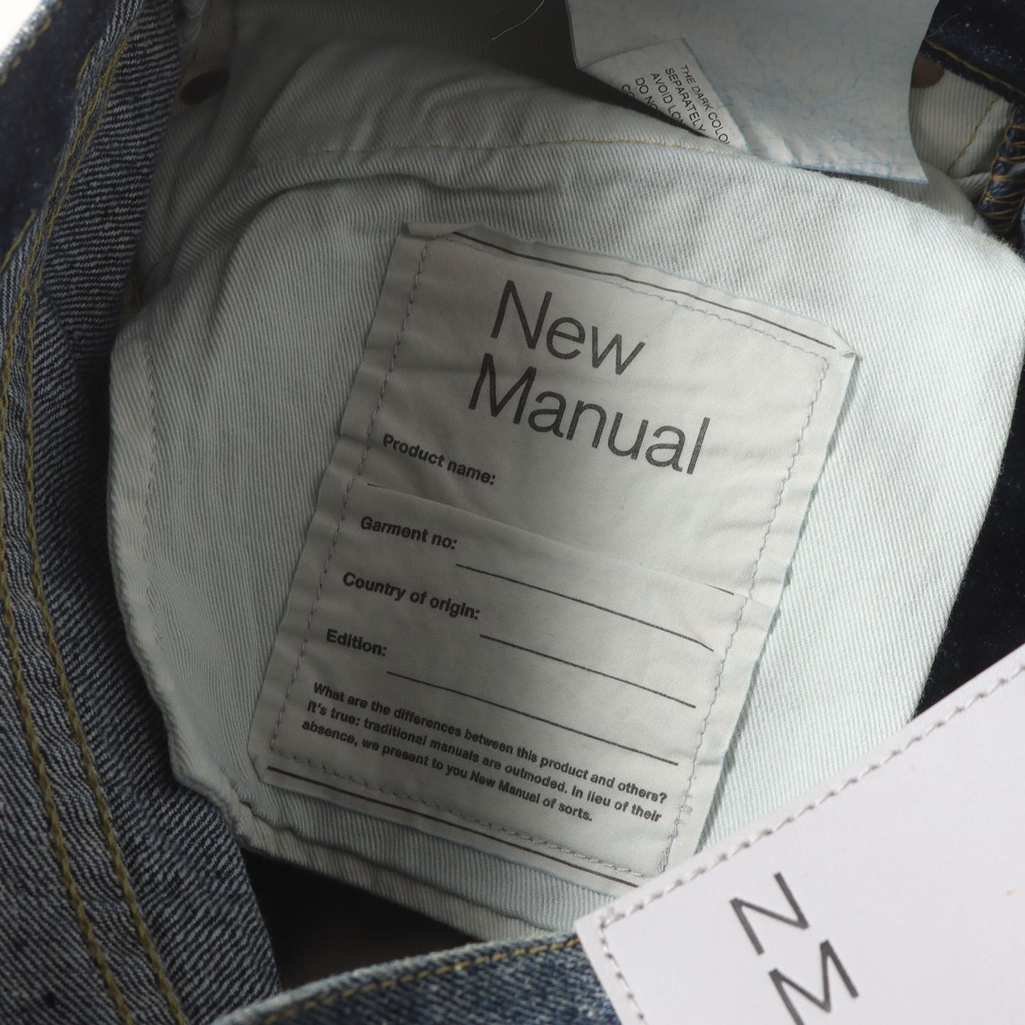 24AW × New Manual ヴィンテージ加工 デニム パンツ (W-NAME PANTS)