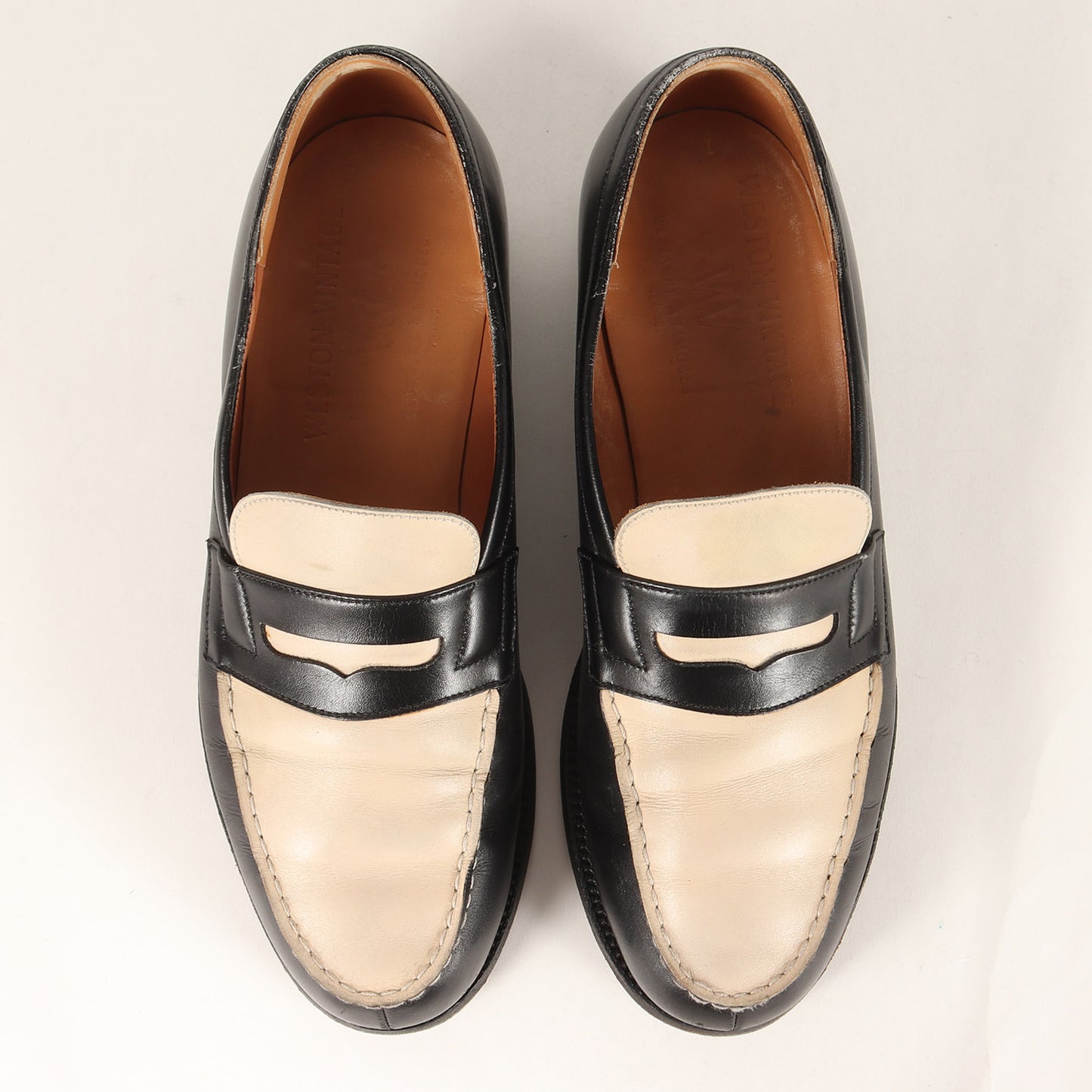 ツートーン レザー ローファー (180) / WESTON VINTAGE