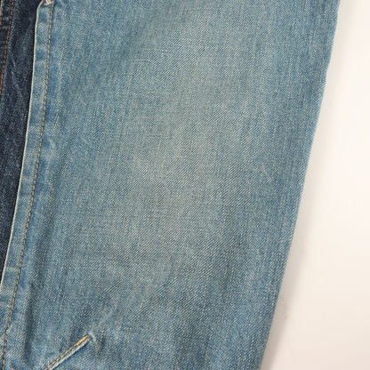 21AW ベルテッド ドッキング スキニー デニム パンツ