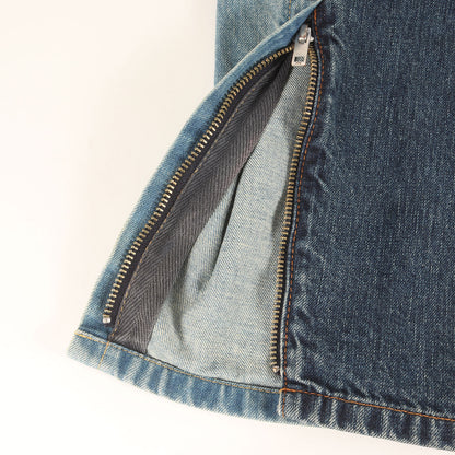 21AW ベルテッド ドッキング スキニー デニム パンツ