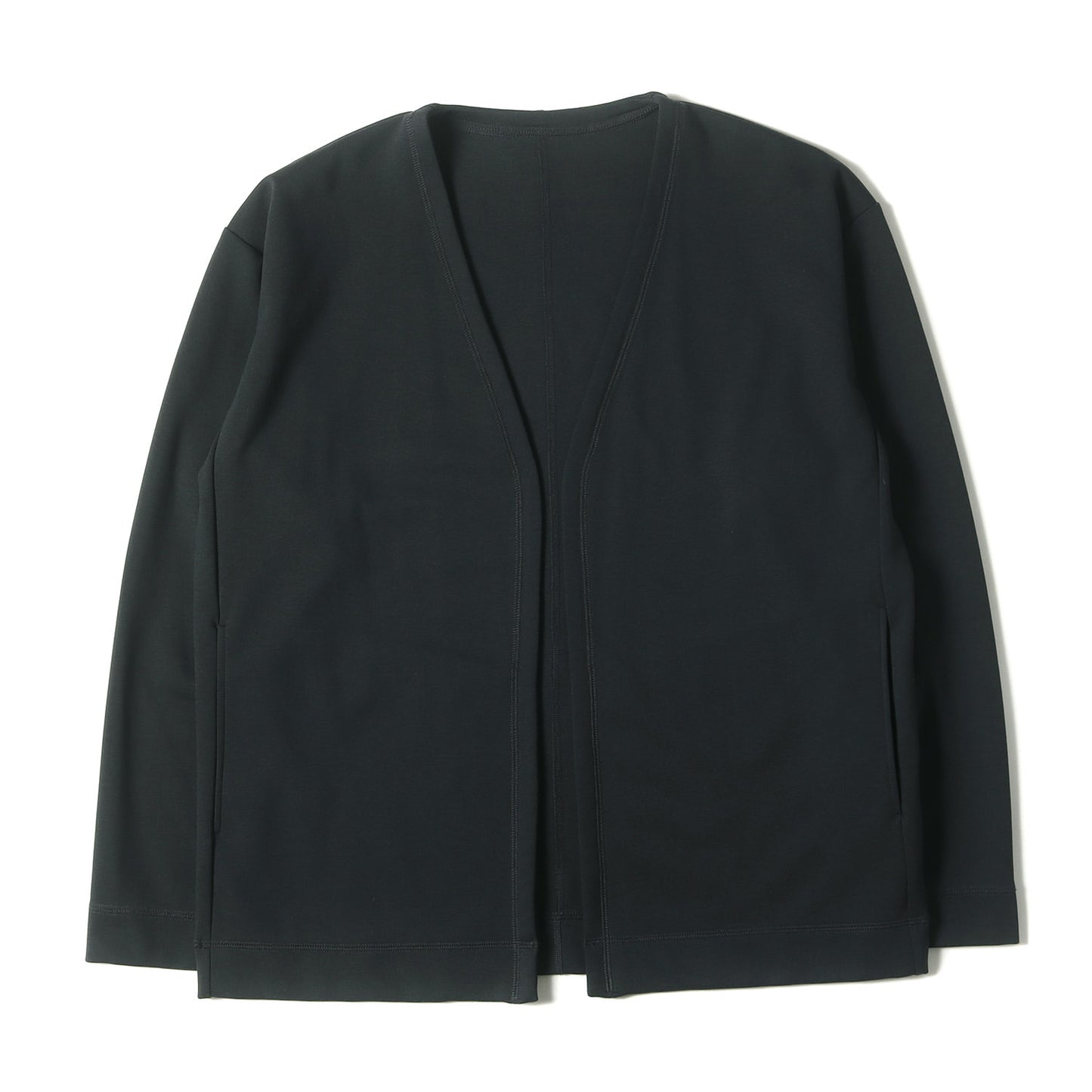 24SS ボタンレス ストレッチ ポンチ ショート カーディガン (SHORT CARDIGAN) / UNDER SUMIT WEAR