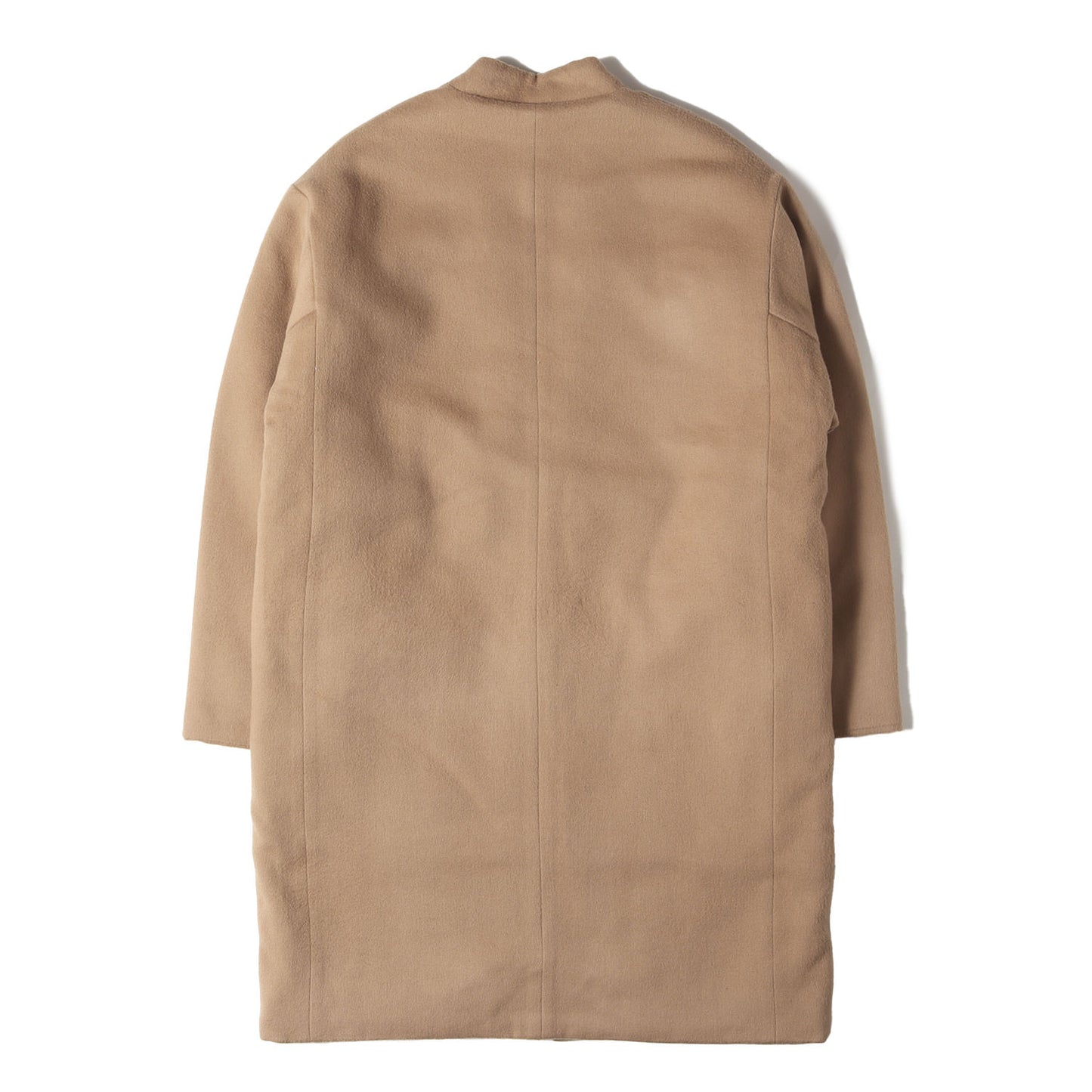 ノーカラー カシミヤ混 ウール コート (WOOL CASHMERE NO COLLAR COAT)