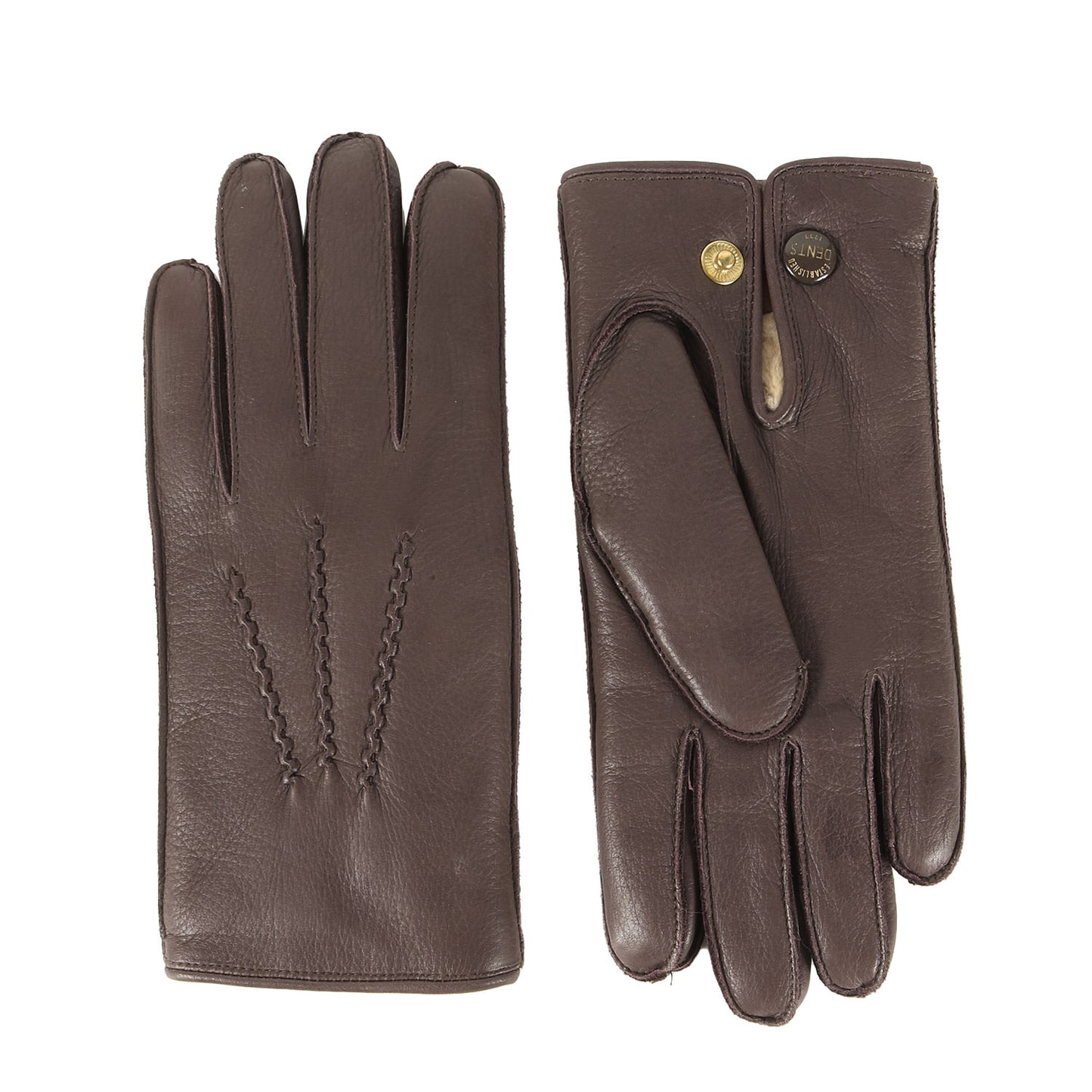 ラビットファー ライニング ディアスキン レザー グローブ / The Heritage Collection MADE IN ENGLAND