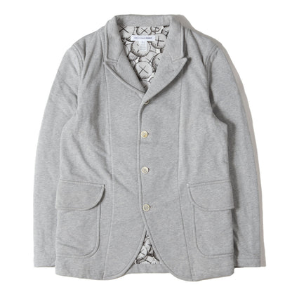 21AW × KAWS スウェット 4B テーラード ジャケット