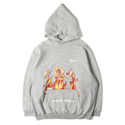 ファイヤーパターン スウェット パーカー (FLAME PATTERN HOODIE) / MADE IN JAPAN