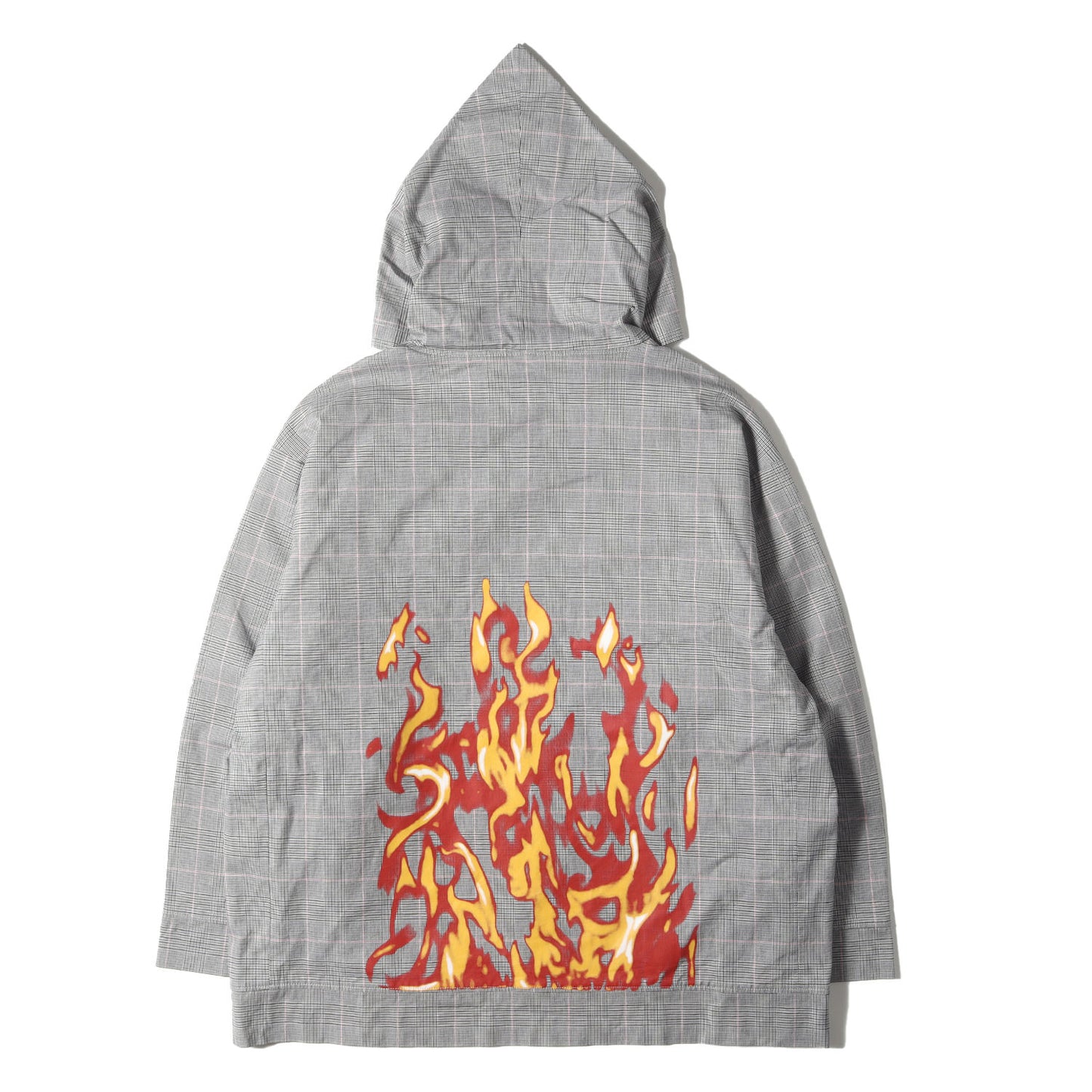グレンチェック ファイヤープリント パーカー / MADE IN JAPAN