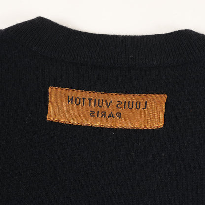 22SS エンボス LV クルーネック カシミヤ ウール ニット (1AF660)