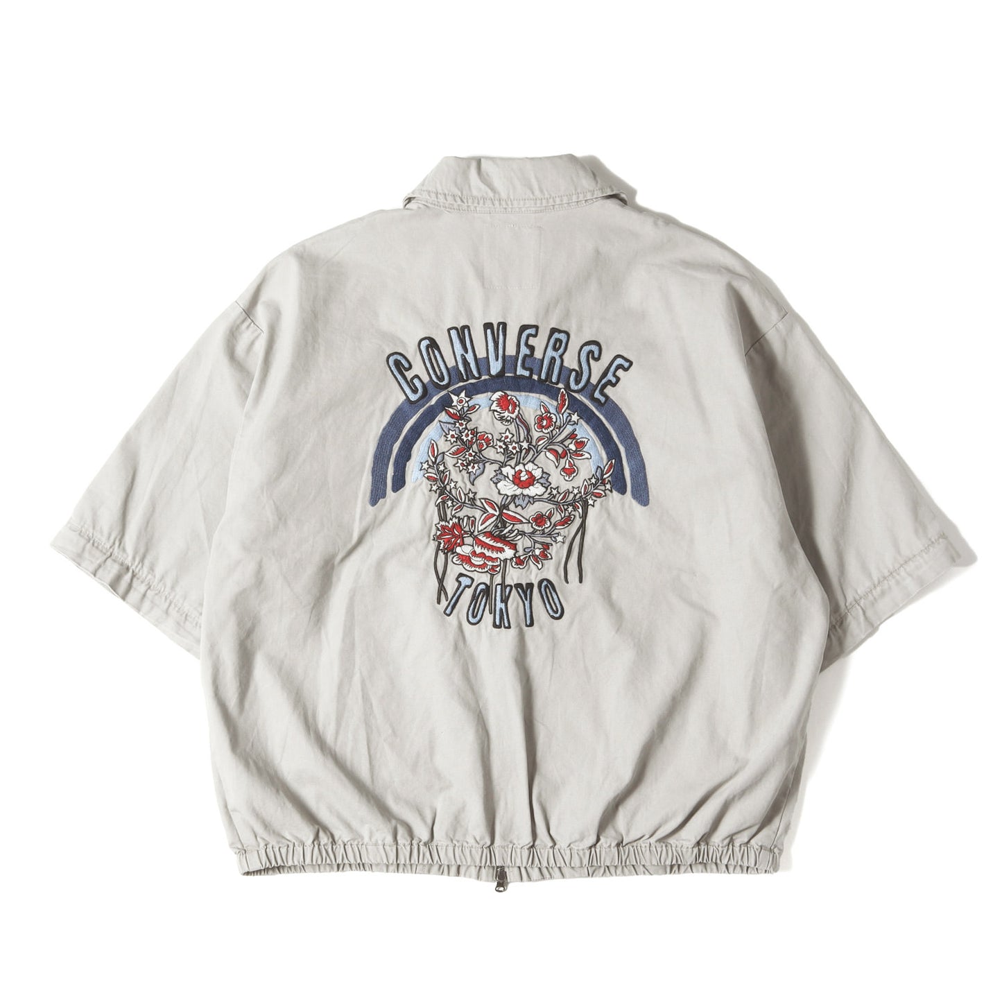 25AW ウォッシュ加工 グラフィック ブランドロゴ 刺繍 ブルゾン (2WAY DETACHABLE EMBROIDERY BLOUSON)