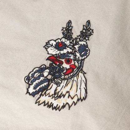 25AW ウォッシュ加工 グラフィック ブランドロゴ 刺繍 ブルゾン (2WAY DETACHABLE EMBROIDERY BLOUSON)