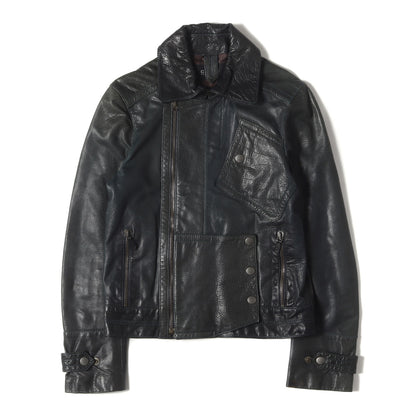 00s トムフォード期 レザー セミダブル ライダース ジャケット