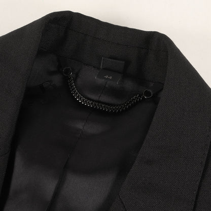 モヘア混ウール 2B テーラード ジャケット