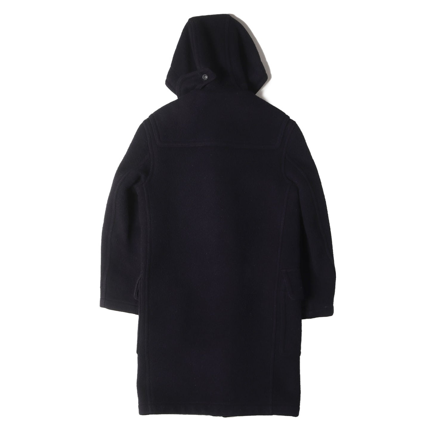 裏地チェック ウール モッサ ロング ダッフルコート / BRIT MADE IN ENGLAND