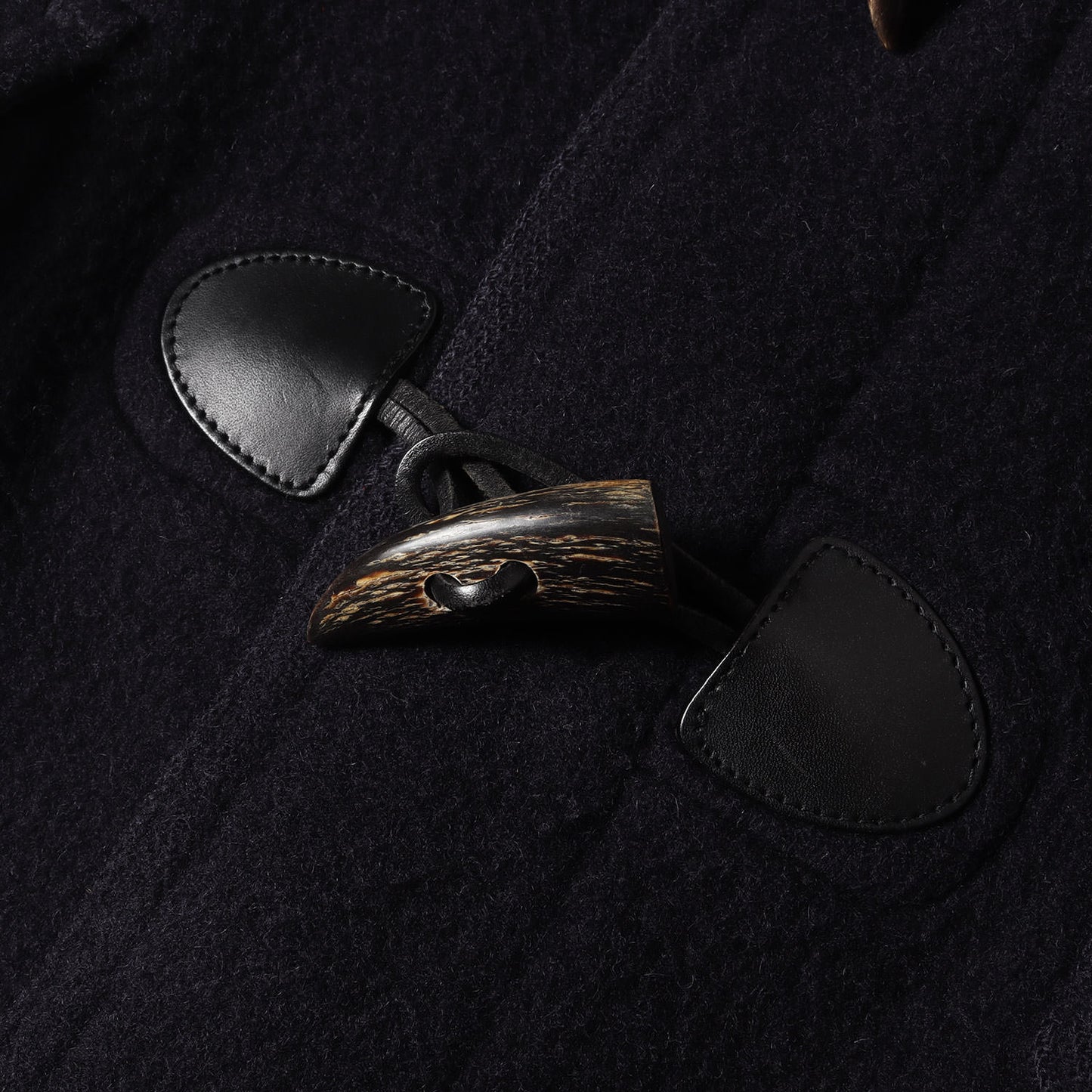 裏地チェック ウール モッサ ロング ダッフルコート / BRIT MADE IN ENGLAND