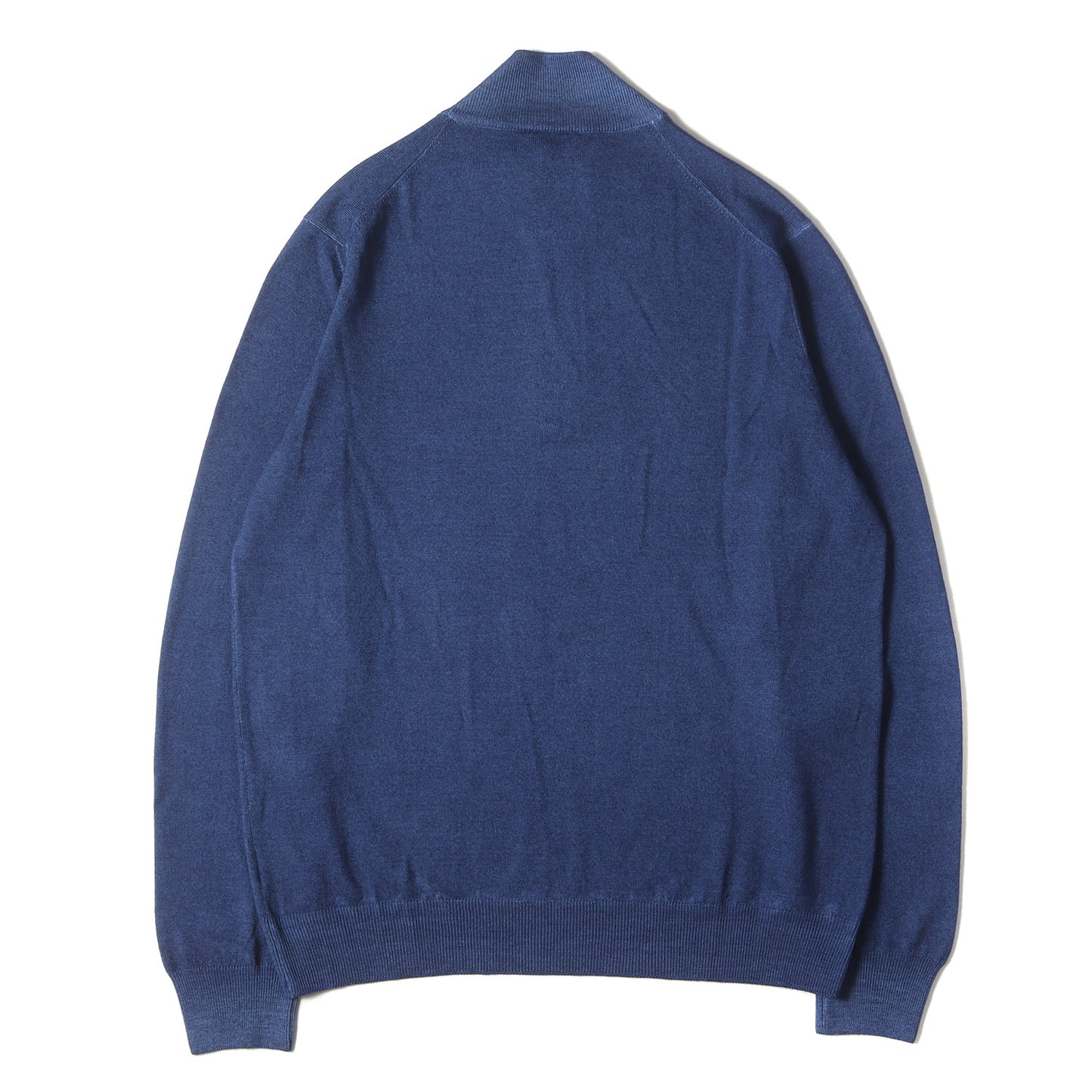 22AW ハイネック ハーフジップ ハイゲージ ニット セーター (LUPO M/L ZIP) / MADE IN ITALY