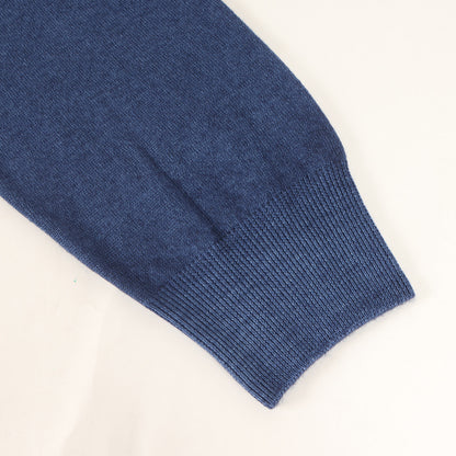 22AW ハイネック ハーフジップ ハイゲージ ニット セーター (LUPO M/L ZIP) / MADE IN ITALY