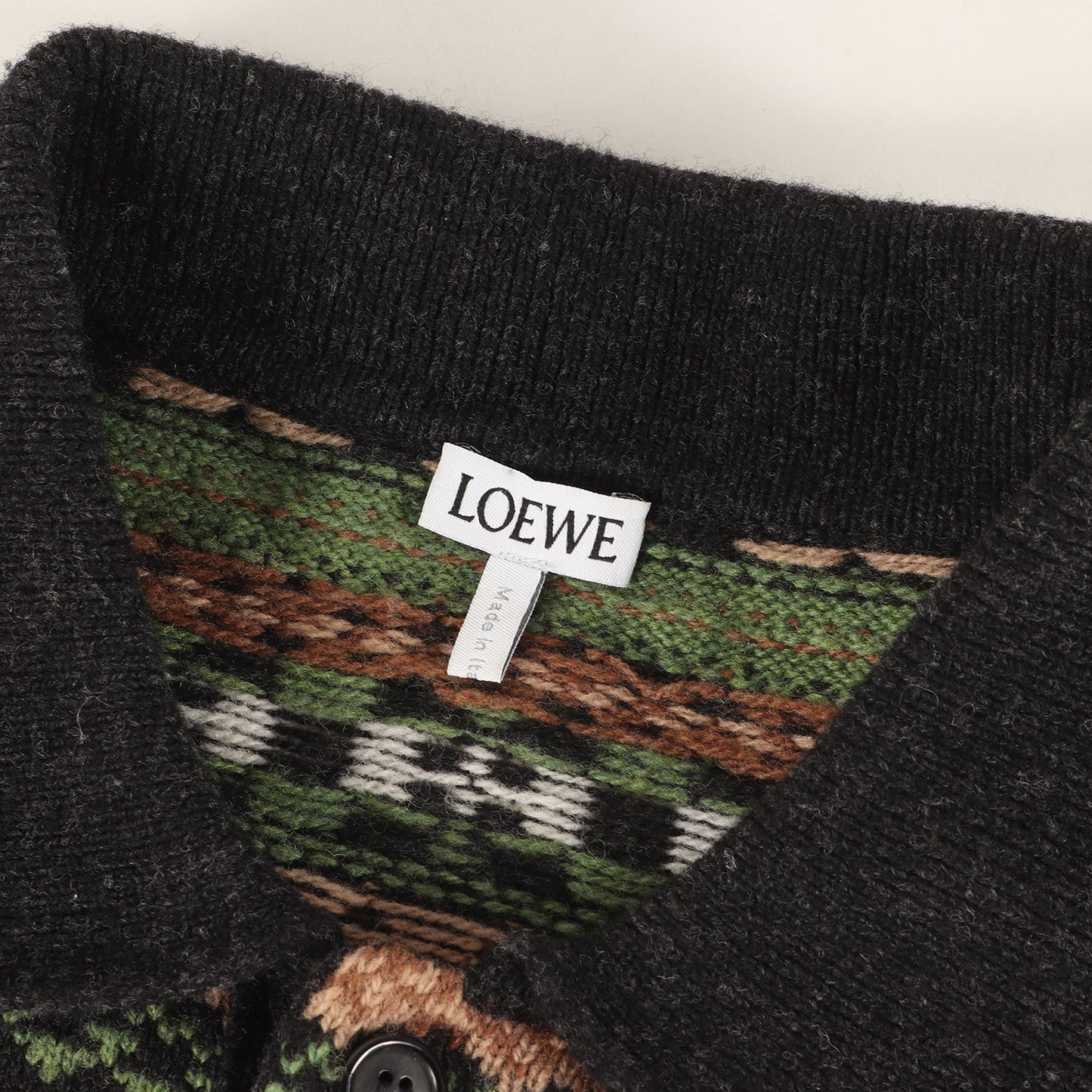 24AW フェアアイル ジャカード ニット ポロシャツ (Fair Isle Knit Polo)