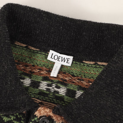 24AW フェアアイル ジャカード ニット ポロシャツ (Fair Isle Knit Polo)