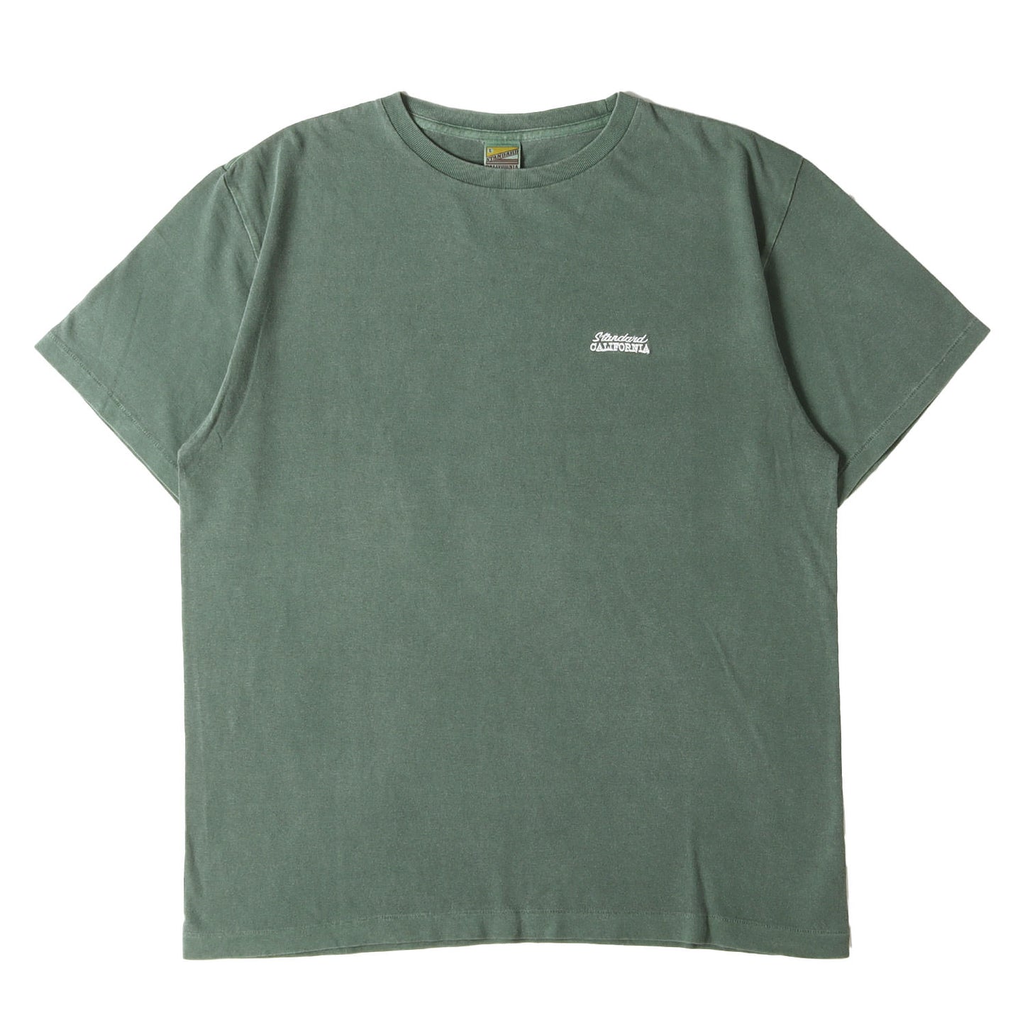 ピグメント ウォッシュ加工 ワンポイント ロゴ 刺繍 Tシャツ (SD NEW BOHEMIA SIGN LOGO T)
