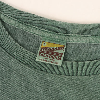 ピグメント ウォッシュ加工 ワンポイント ロゴ 刺繍 Tシャツ (SD NEW BOHEMIA SIGN LOGO T)