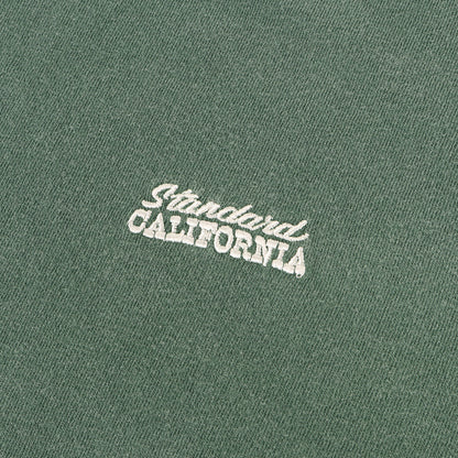 ピグメント ウォッシュ加工 ワンポイント ロゴ 刺繍 Tシャツ (SD NEW BOHEMIA SIGN LOGO T)