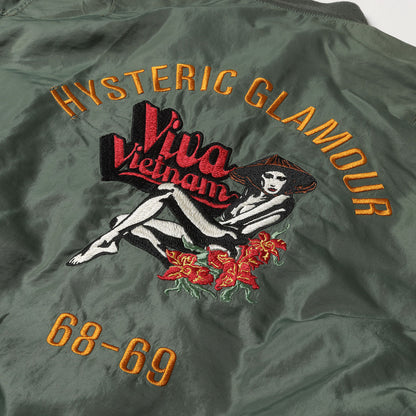 VIVA VIETNAM 刺繍 MA-1 ジャケット