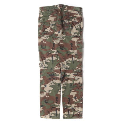 USED加工 デニム×アーミーサテンカーゴパンツ