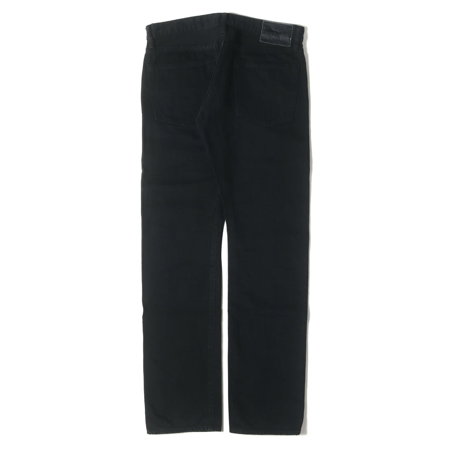 RW CLASH加工 ブラックデニム ストレートパンツ