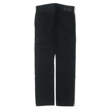 RW CLASH加工 ブラックデニム ストレートパンツ