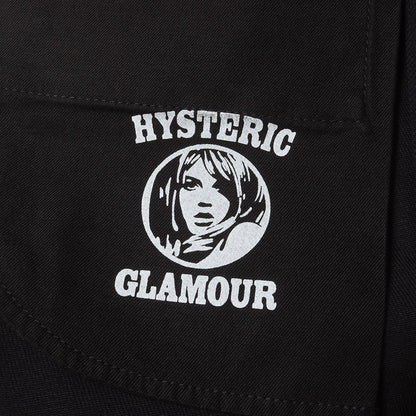 ブラックSデニムスリムパンツ