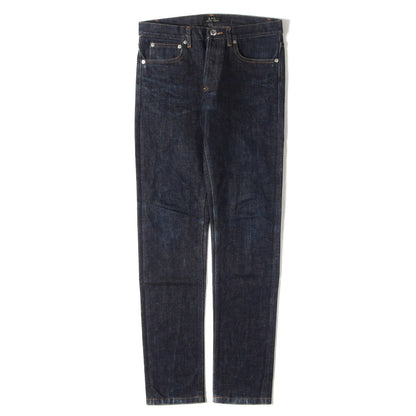 スリム ストレート リジッド デニム パンツ (PETIT NEW STANDARD)