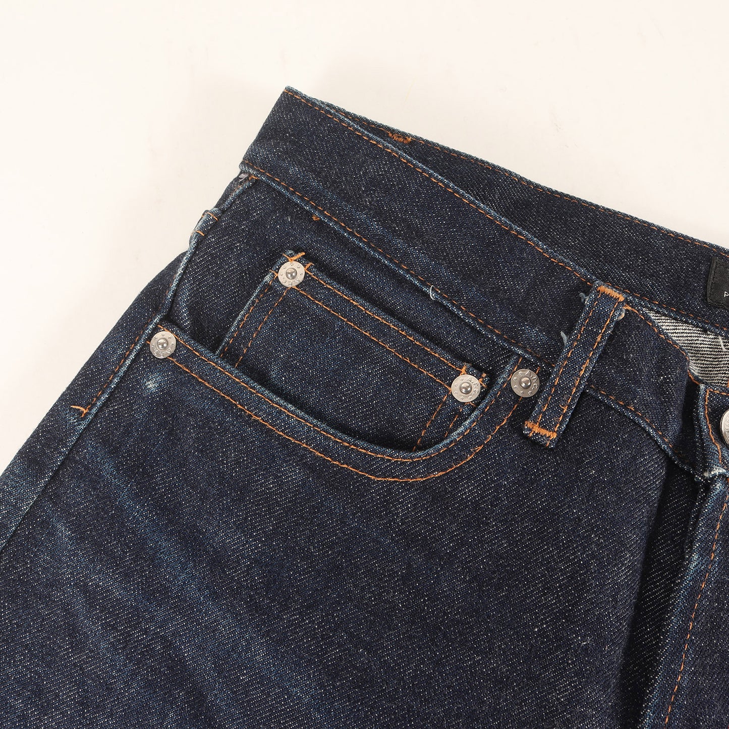 スリム ストレート リジッド デニム パンツ (PETIT NEW STANDARD)