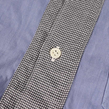 90s ハウンドトゥース フロント オーバーサイズ シャツ / MADE IN FRANCE