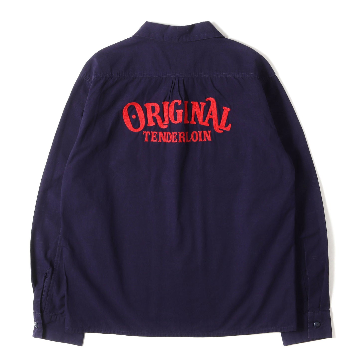 オーバル パッチ バック チェーン ロゴ 刺繍 ポプリン シャツ (T-WORK shirt)