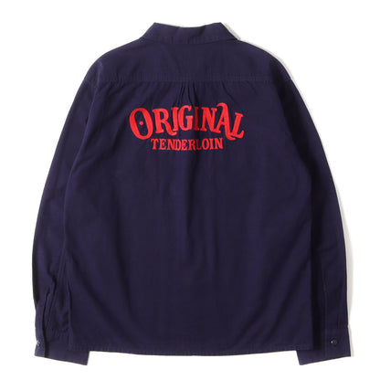 オーバル パッチ バック チェーン ロゴ 刺繍 ポプリン シャツ (T-WORK shirt)
